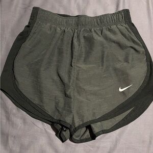 Nike Black Athletic Shorts with Dolphin Hem